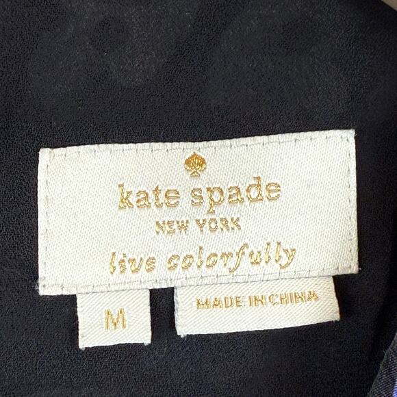 Kate Spade Floral Camisole Womens M Lavender Hydrangea 100% Silk Ruffle Fairy - Picture 4 of 8